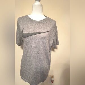 Nike Gray T-Shirt with Black Logo